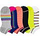 BCG Girls' Rainbow Stripes No Show Socks 6 Pack                                                                                  - view number 1 image