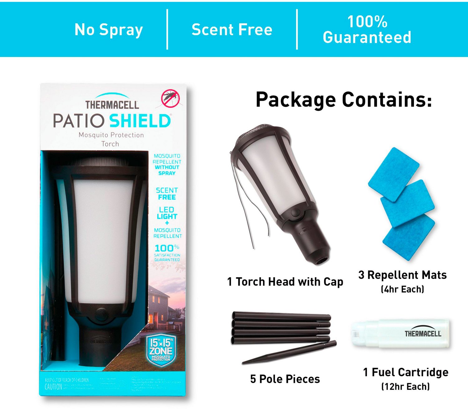 ThermaCELL Mosquito Repellent Patio Shield Torch Academy