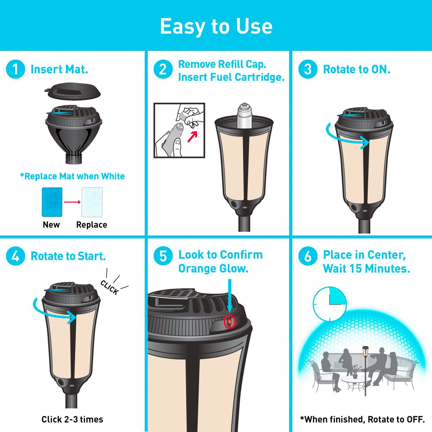 ThermaCELL Mosquito Repellent Patio Shield Torch Academy