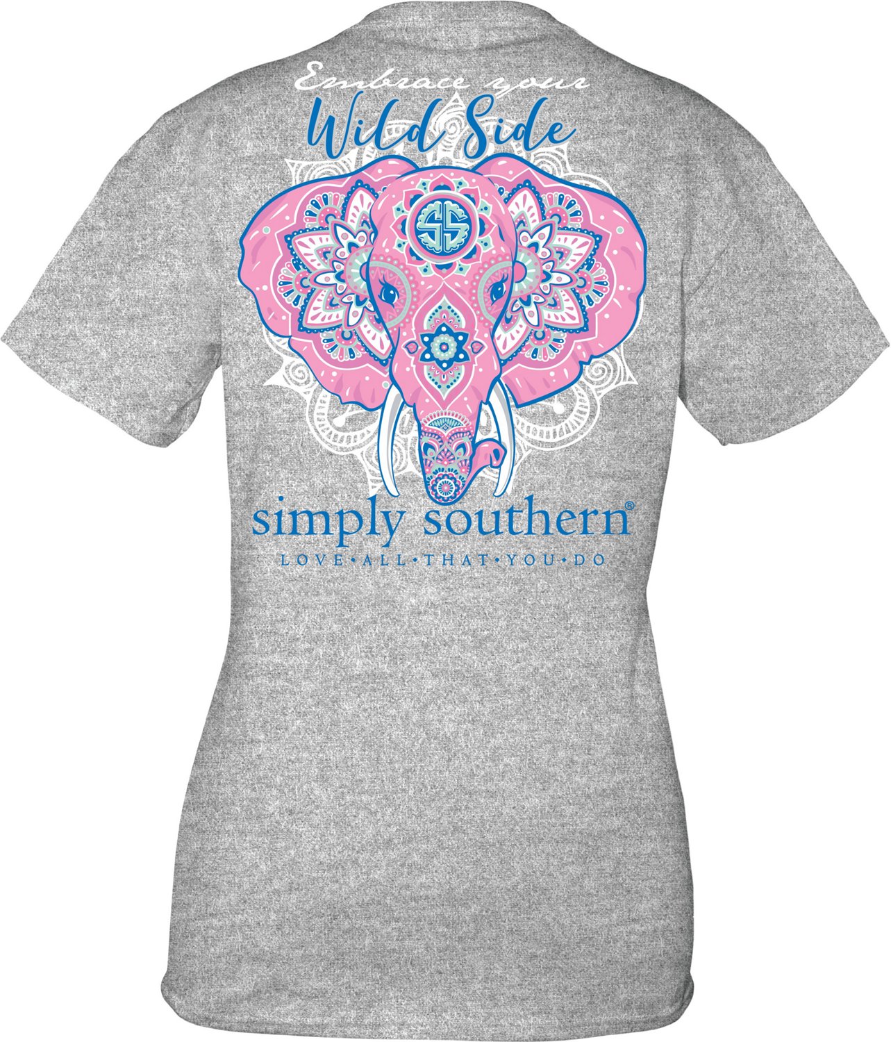 Simply Southern Girls' Wild Side Elephant T-shirt | Academy