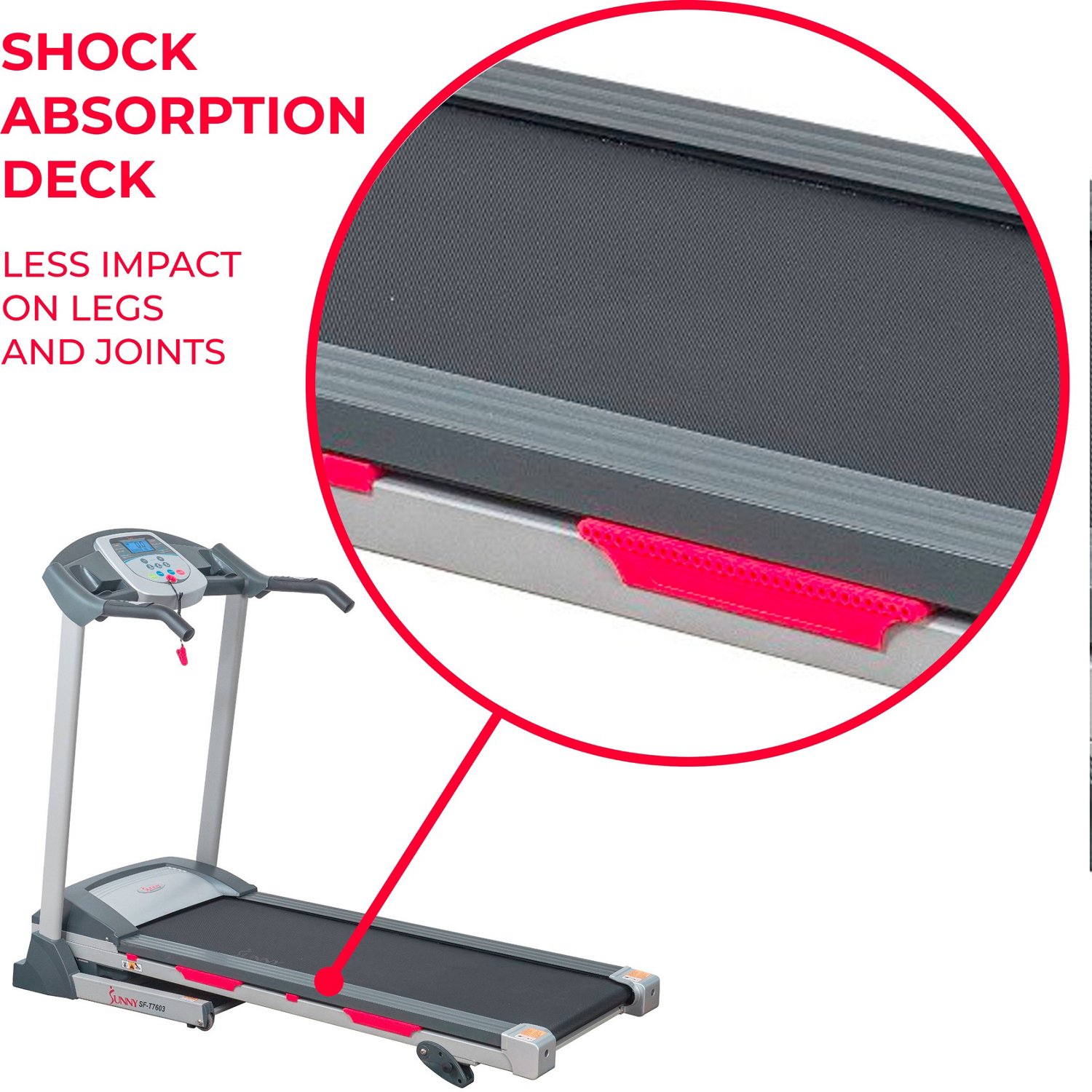Sunny Health & Fitness SFT7603 Motorized Treadmill Academy