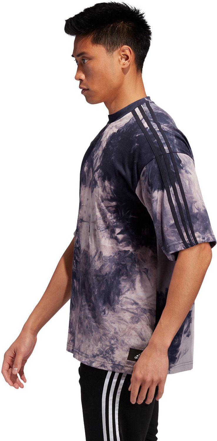 adidas Men's Cloud Tie Dye Tshirt Academy