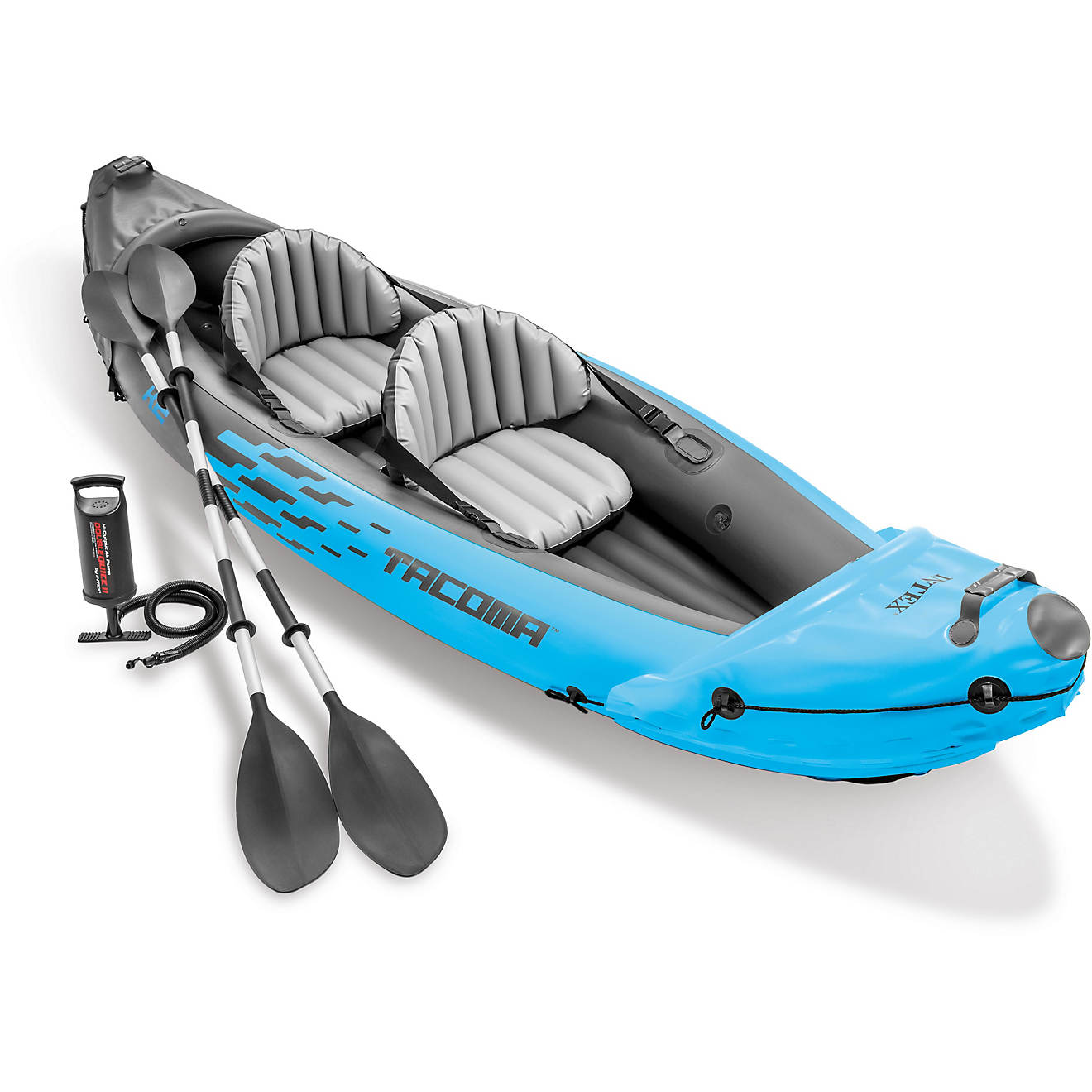 INTEX Sport Series Tacoma K2 10 ft 3 in Inflatable Kayak (Blue/Gray)