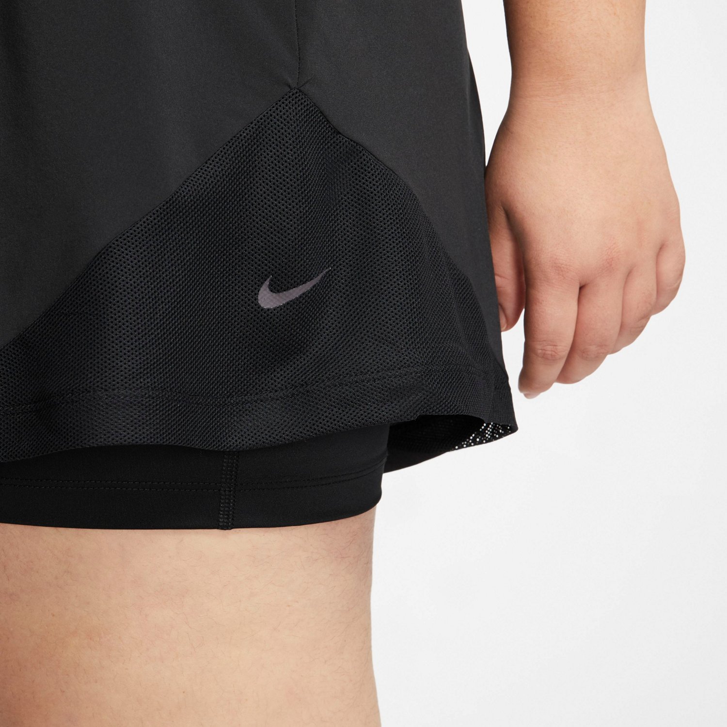 Nike Womens Pro Flex 2 In 1 Plus Size Training Shorts Academy 