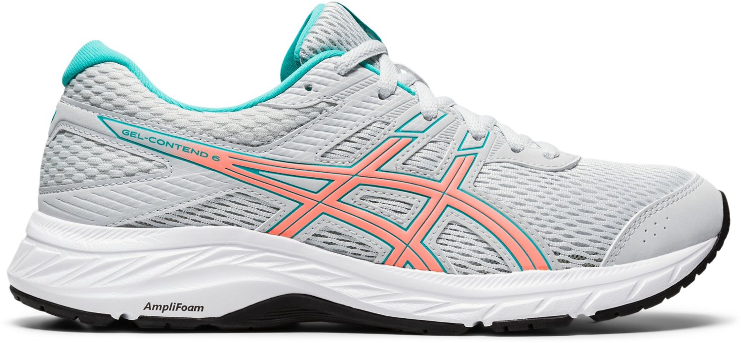 asics gray and pink