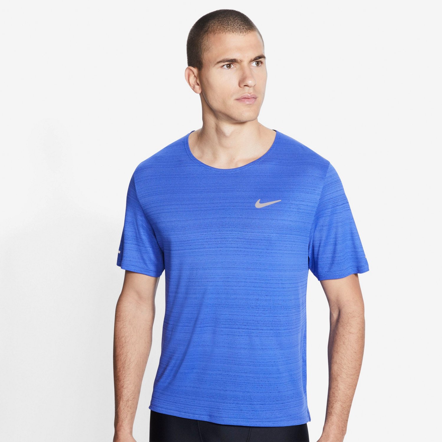 nike running t shirt blue