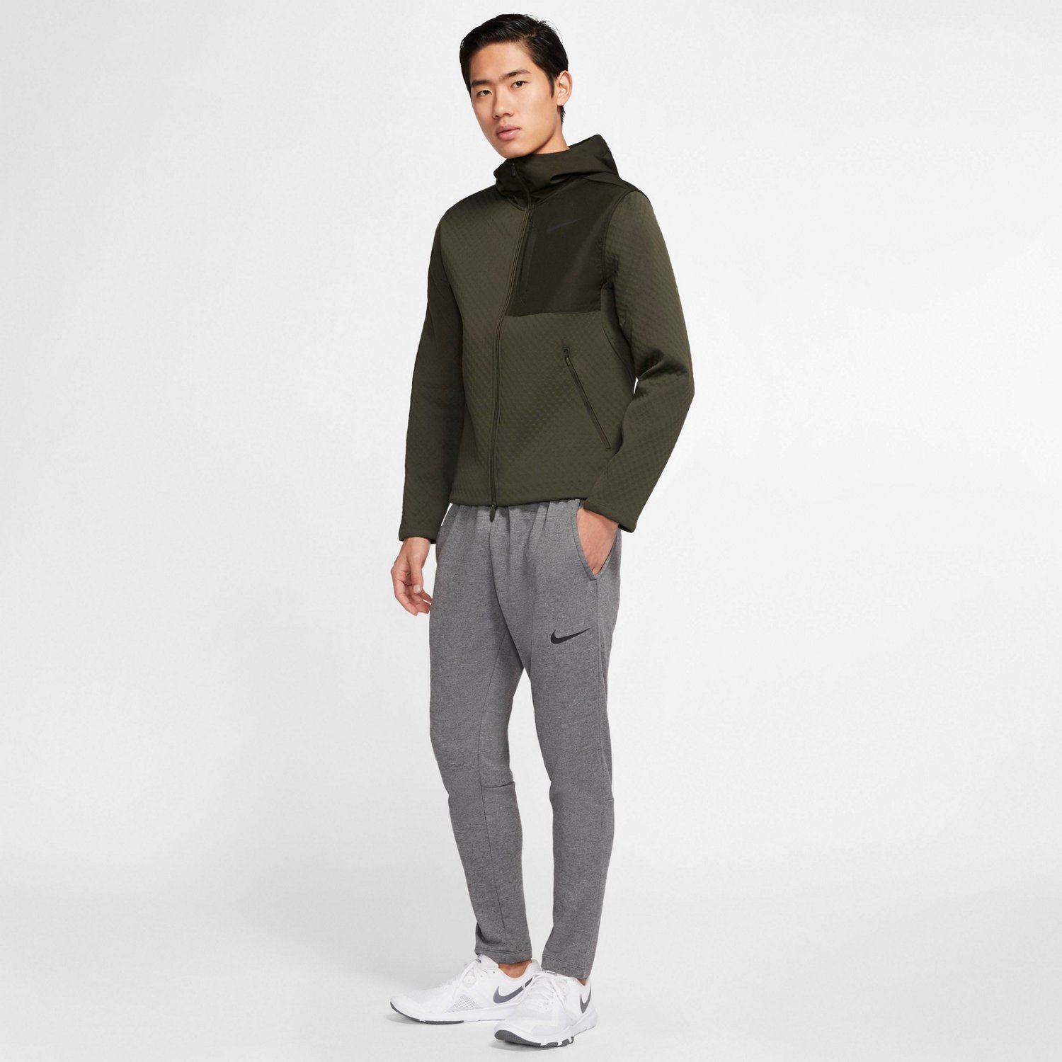 nike men's dry tapered fleece pants