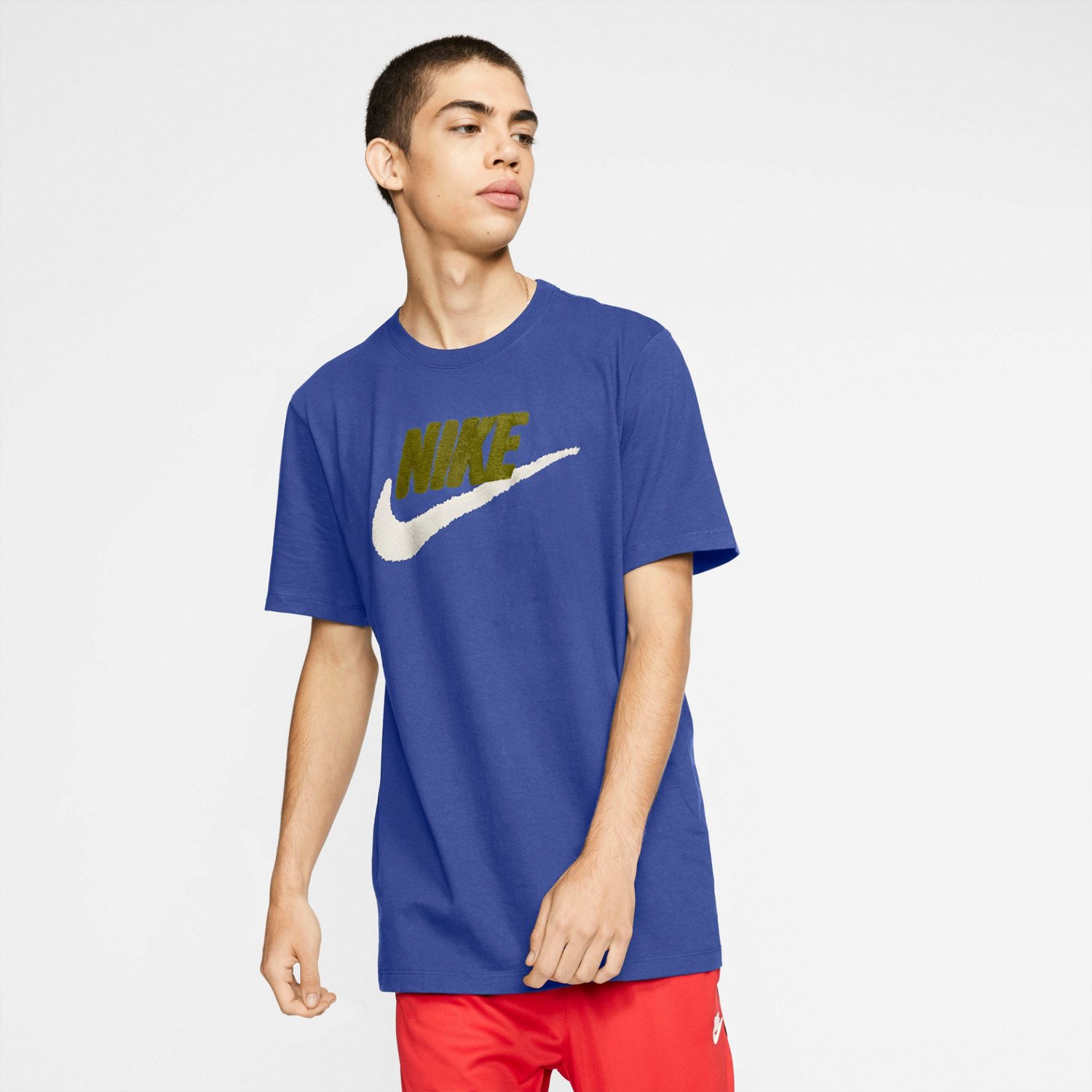 Nike Men's Brandmark T-Shirt Blue Dark 