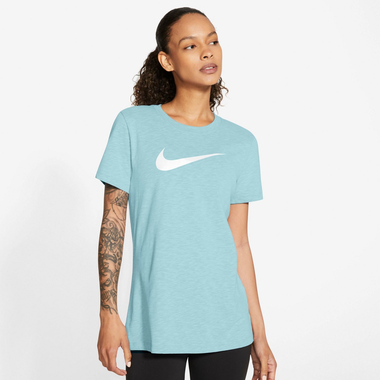 light blue nike shirt women's