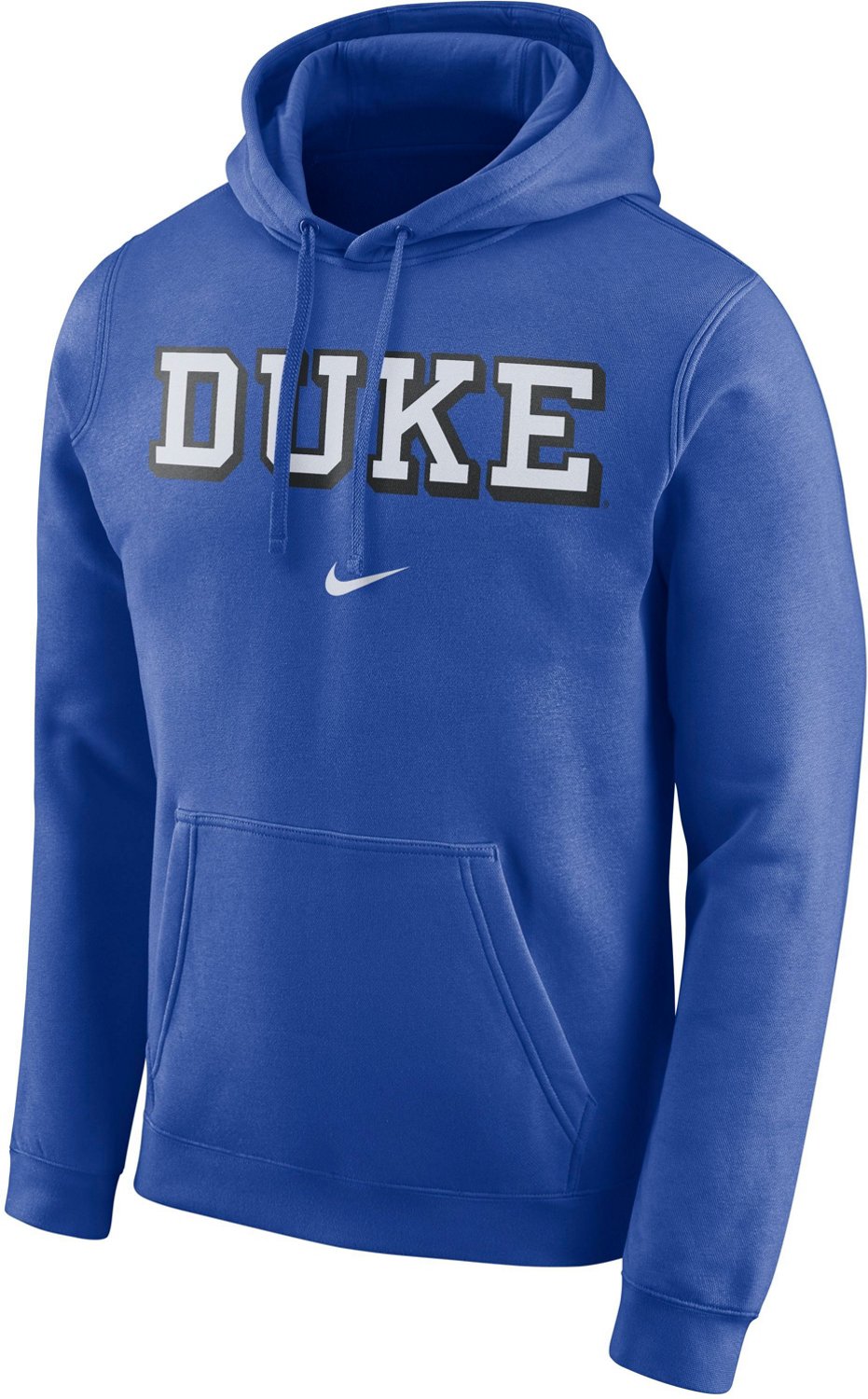 university blue and black hoodie