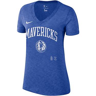 Nike Women's Dallas Mavericks Essential Team V-neck T-shirt                                                                     