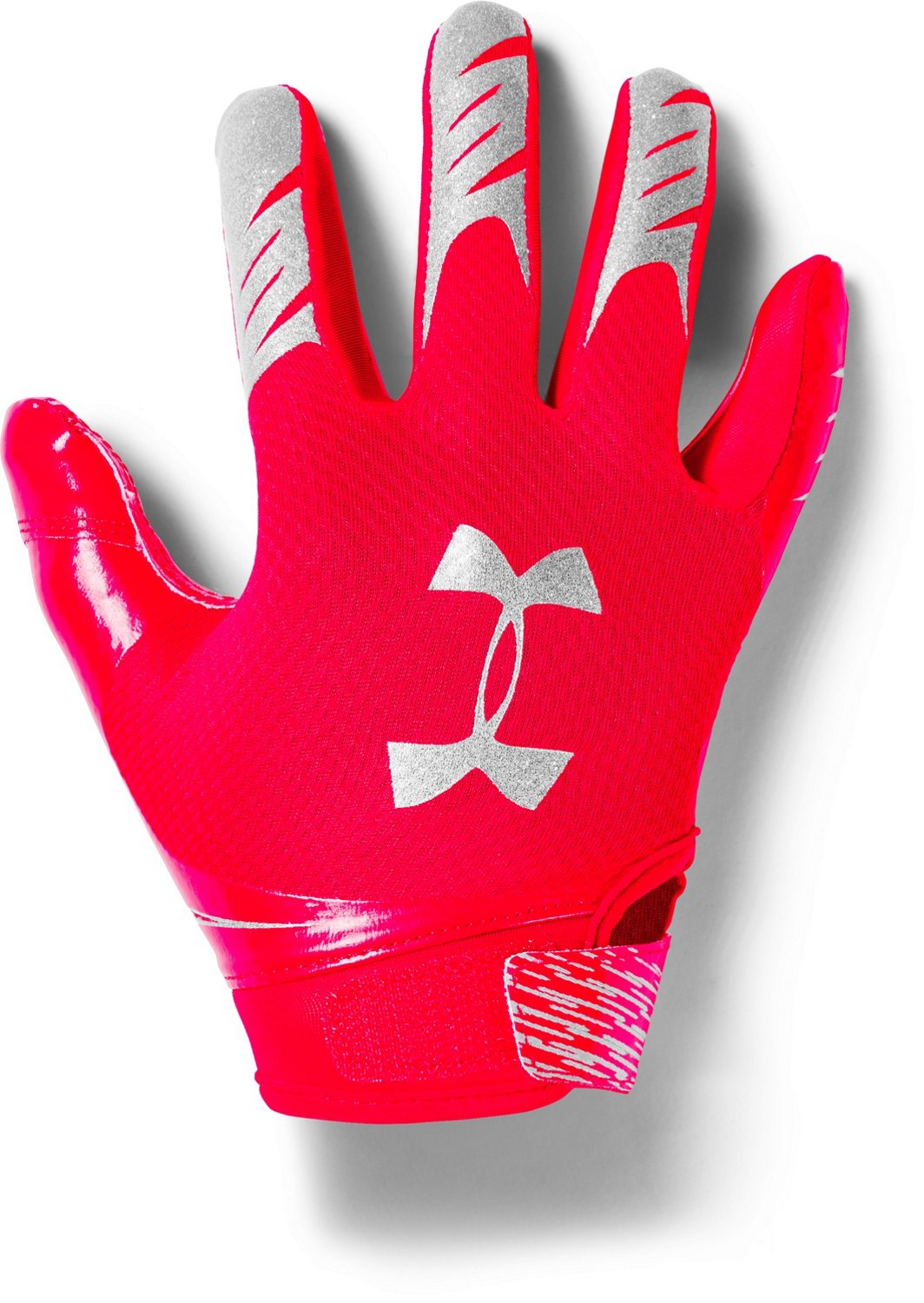 red and black youth football gloves