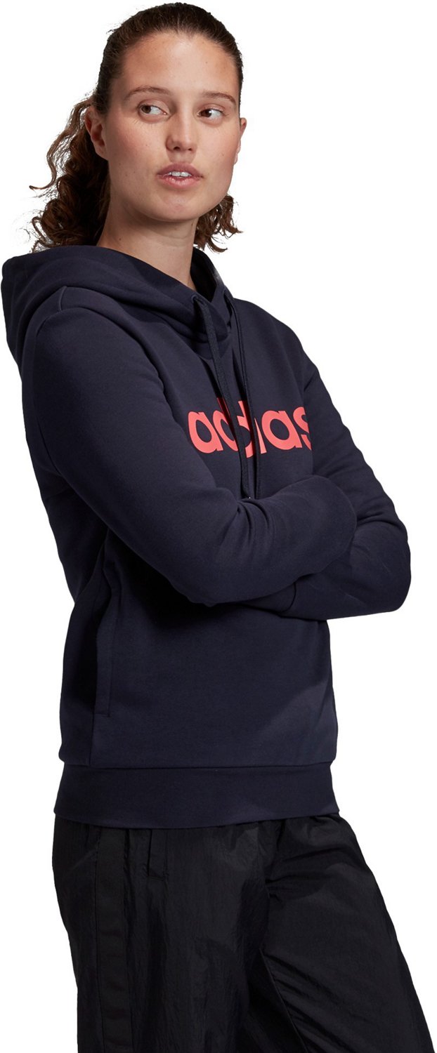 adidas originals linear fleece overhead hoodie grey