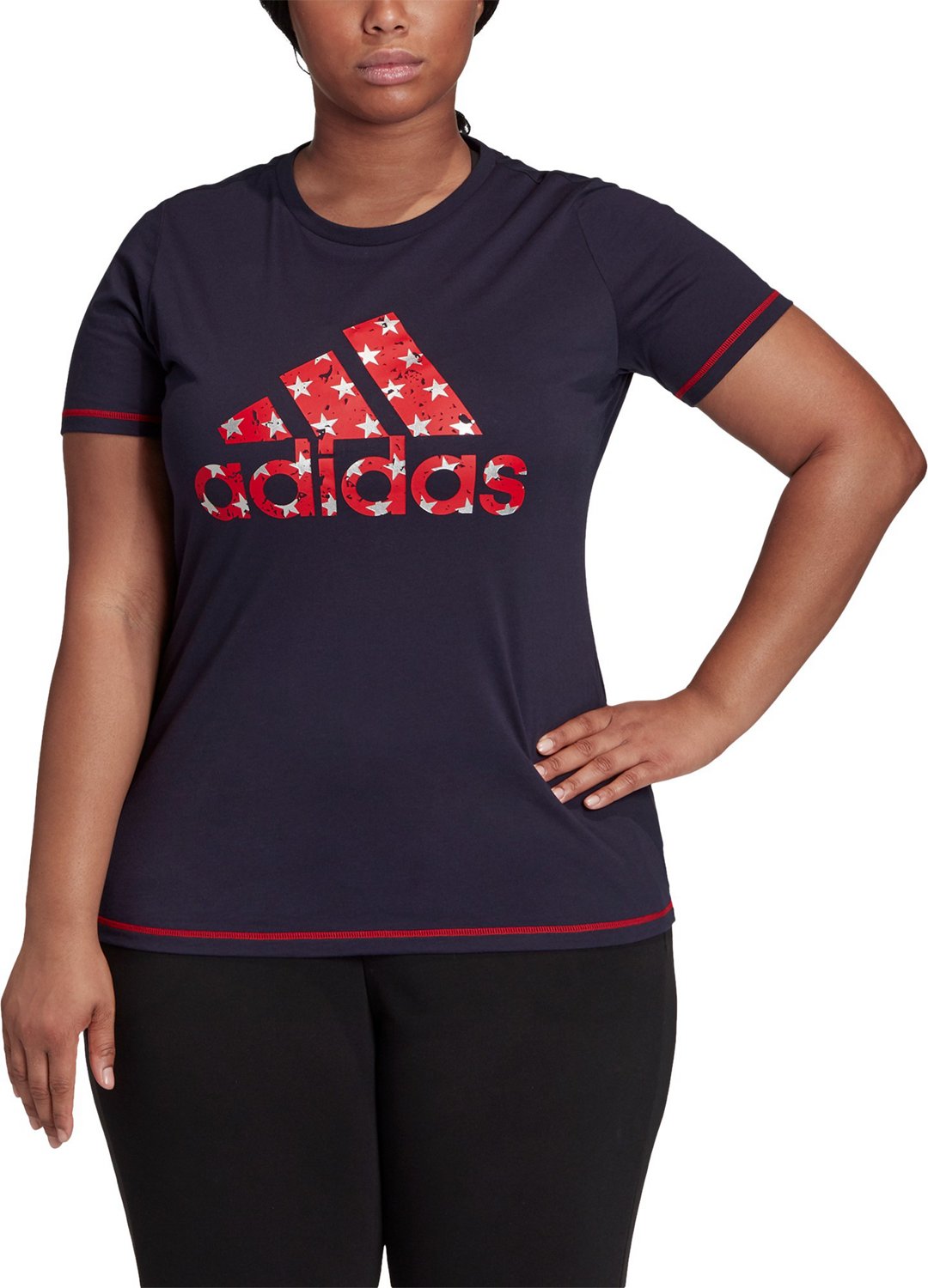 adidas women's plus size shirts