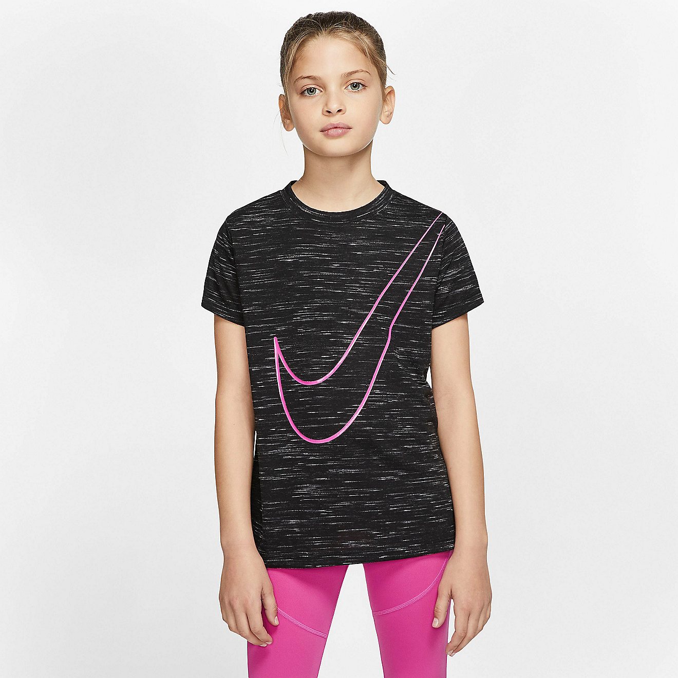 Nike Girls' Dri-FIT Victory Veneer Training T-shirt                                                                              - view number 1