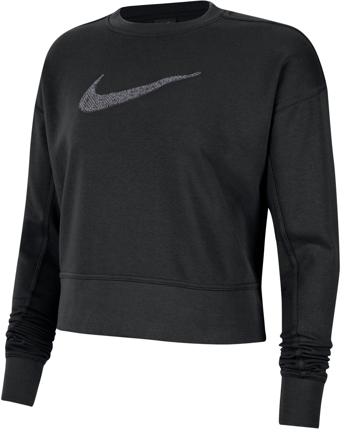 Nike Women's Dri-FIT Get Fit Swoosh Crew Neck Long Sleeve Sweatshirt ...