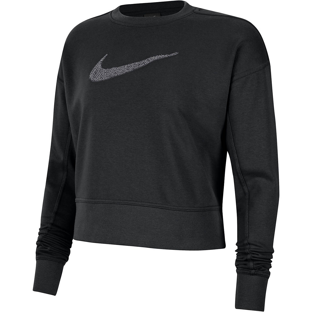 Nike Women's Dri-FIT Get Fit Swoosh Crew Neck Long Sleeve Sweatshirt ...