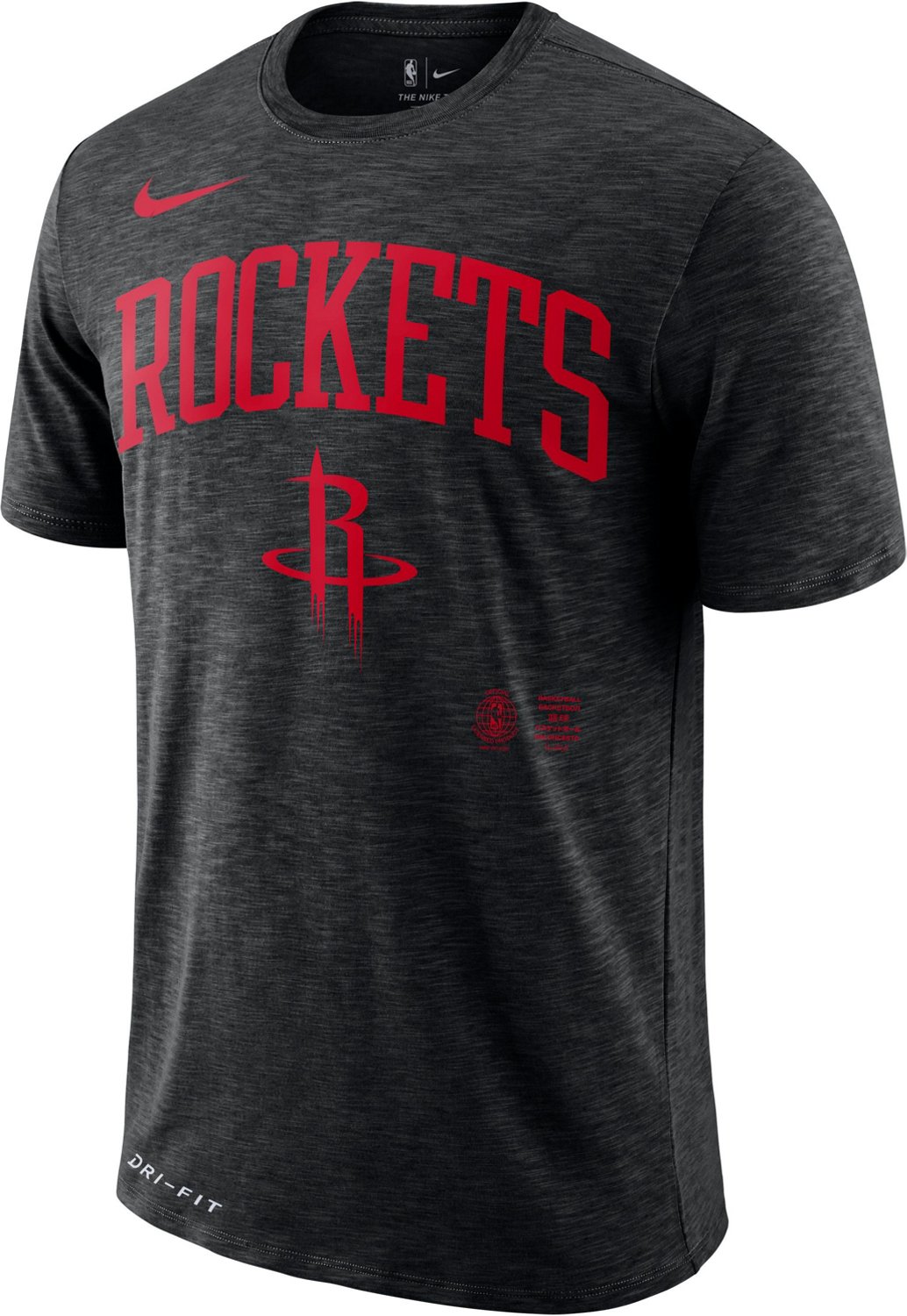 Nike Men’s Houston Rockets Team Slub Graphic T-shirt | Academy