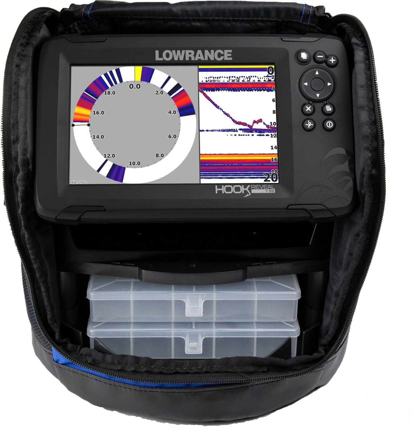 Lowrance HOOK Reveal 7 SplitShot US Ice Machine Fishfinder Academy