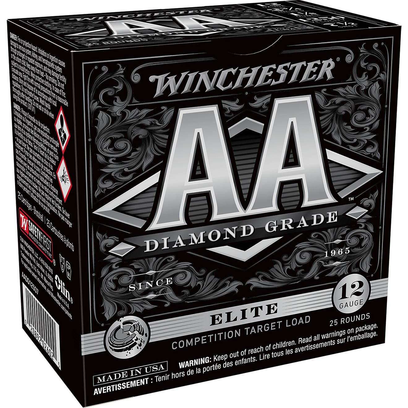 Winchester AA Diamond Grade 12 Gauge Shotshells - 25 Rounds                                                                      - view number 1