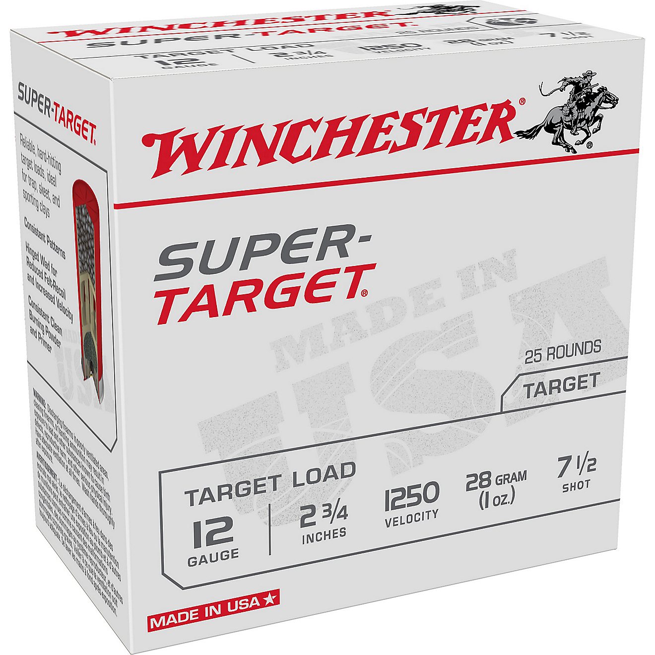 Winchester Super Target 12 Gauge Shotshells - 25 Rounds                                                                          - view number 1