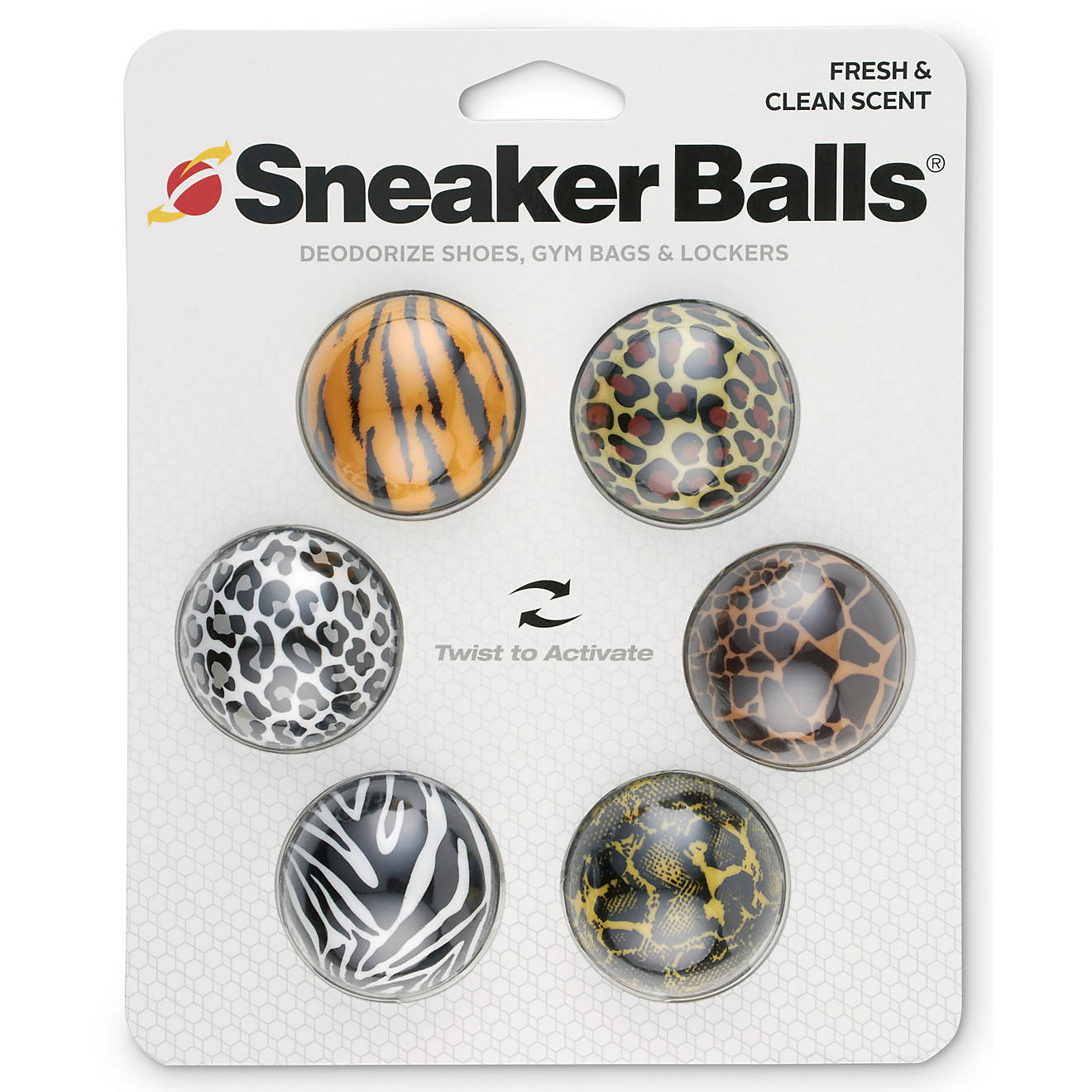 Sneaker Balls Jungle Animal Print Shoe Fresheners 6-Pack                                                                         - view number 1