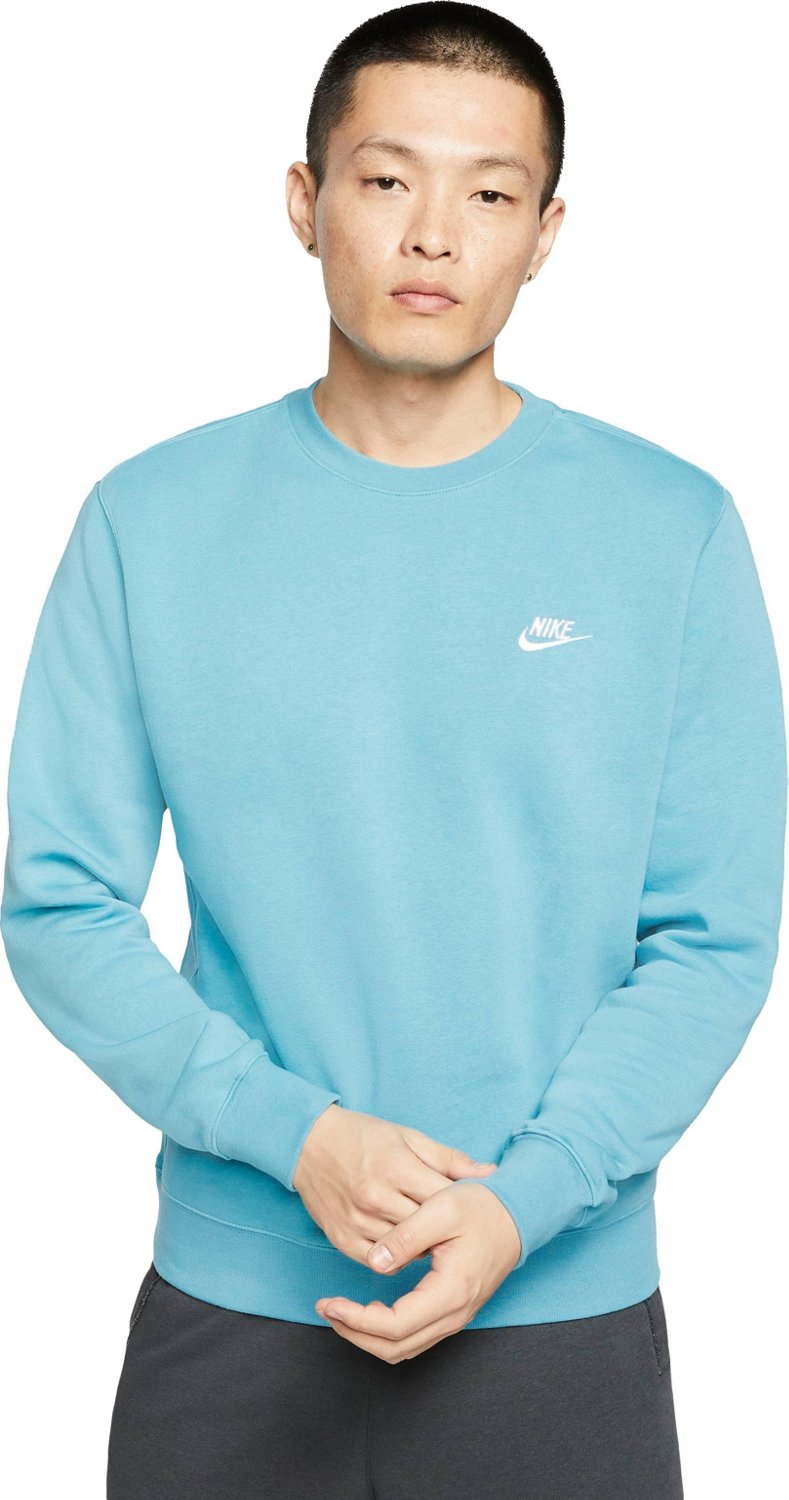 men's nike club fleece crew