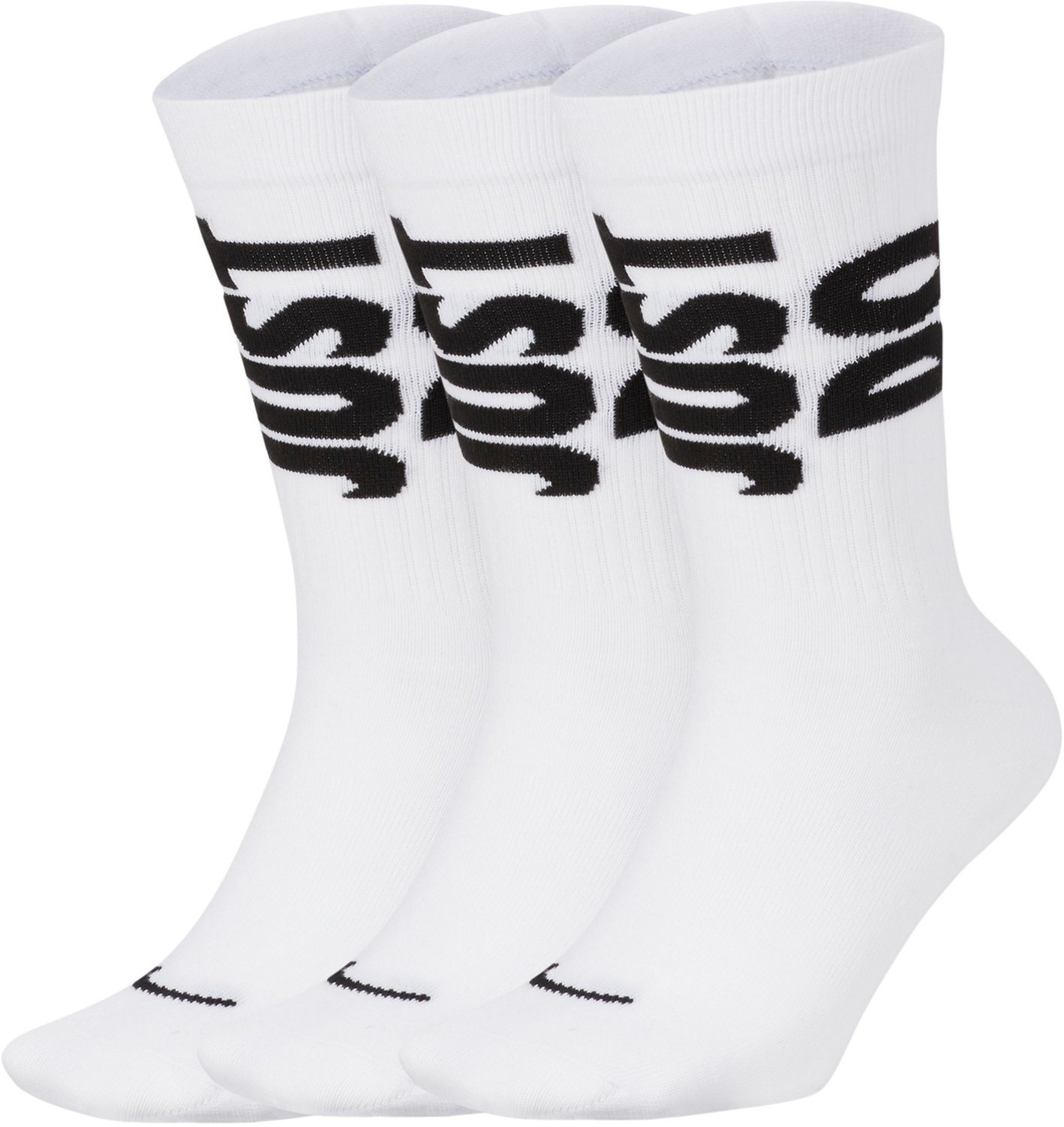 Nike Just Do It Everyday Essentials Crew Socks 3 Pack Academy
