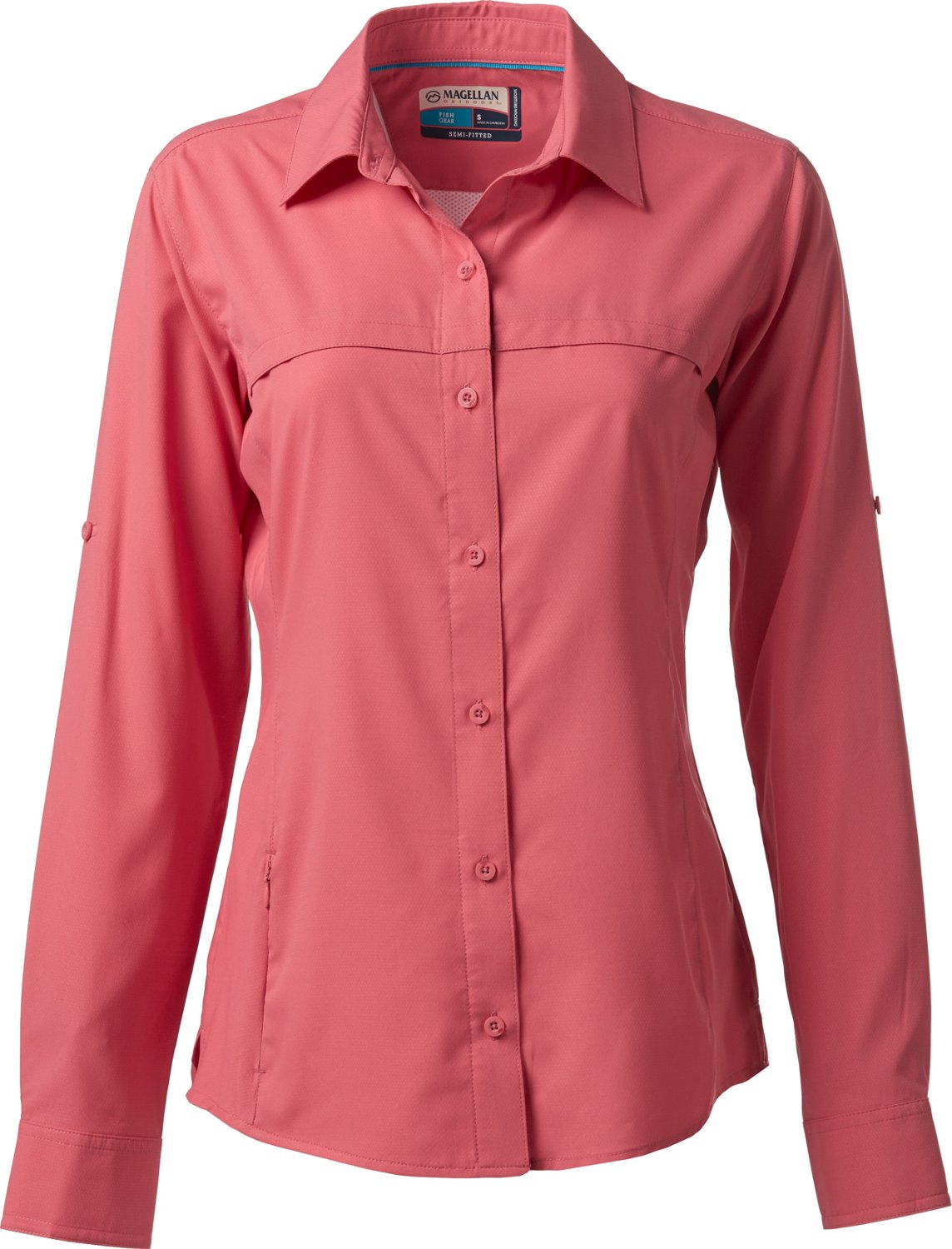 purple magellan fishing shirt