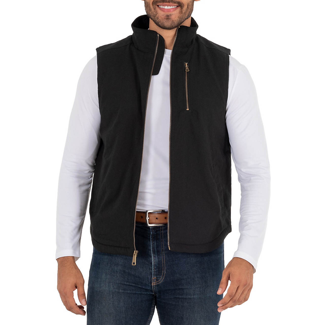 Wells Lamont Men's Sherpa Lined Canvas Vest                                                                                      - view number 1