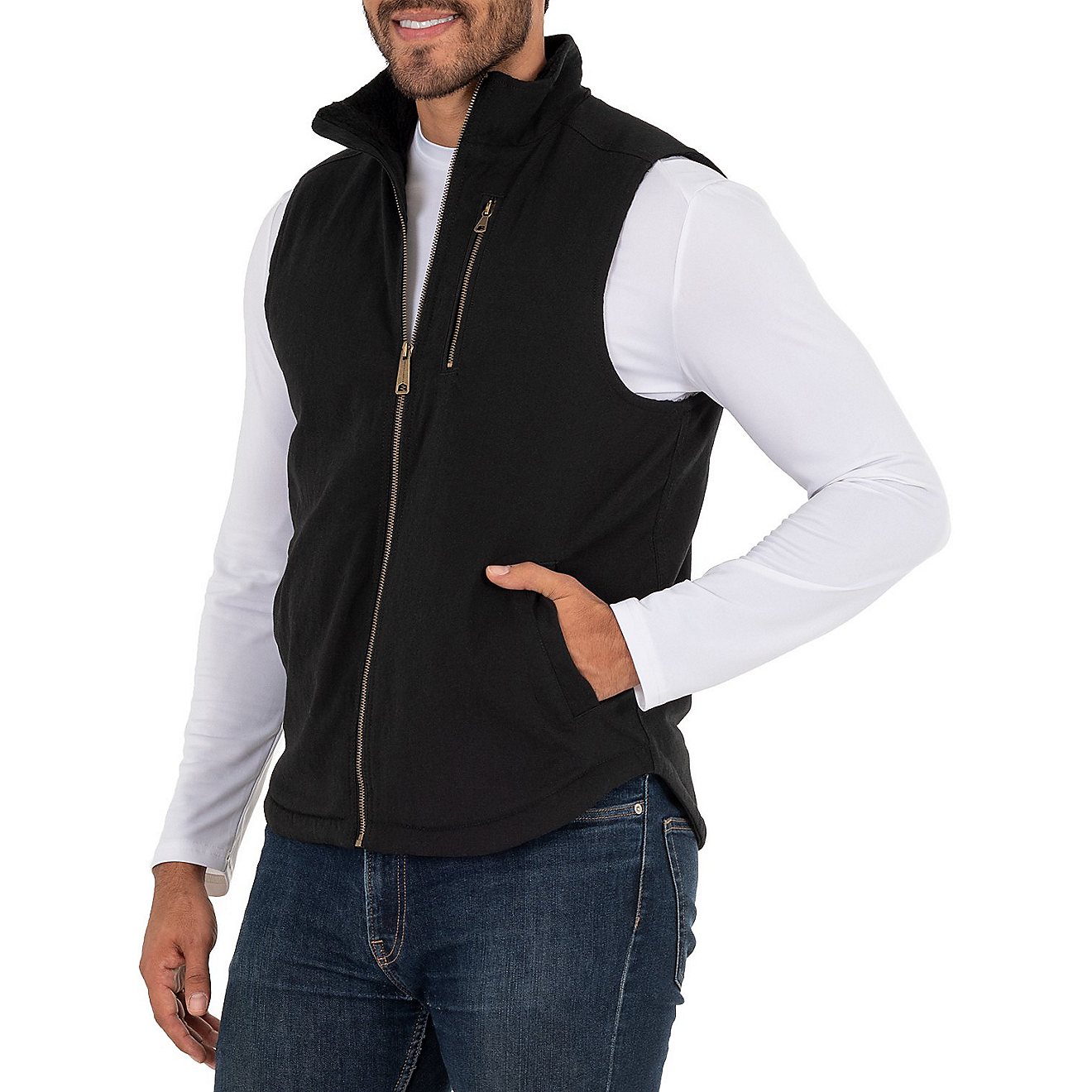 Wells Lamont Men's Sherpa Lined Canvas Vest                                                                                      - view number 3