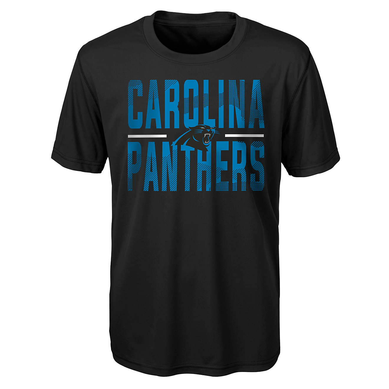 NFL Boys' Carolina Panthers Dri-Tek Ground Control T-shirt                                                                       - view number 1
