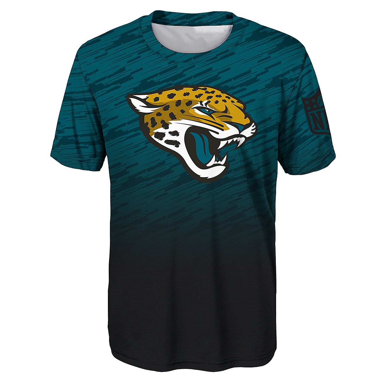 NFL Boys' Jacksonville Jaguars Dri-Tek Propulsion Sublimated T-shirt                                                             - view number 1