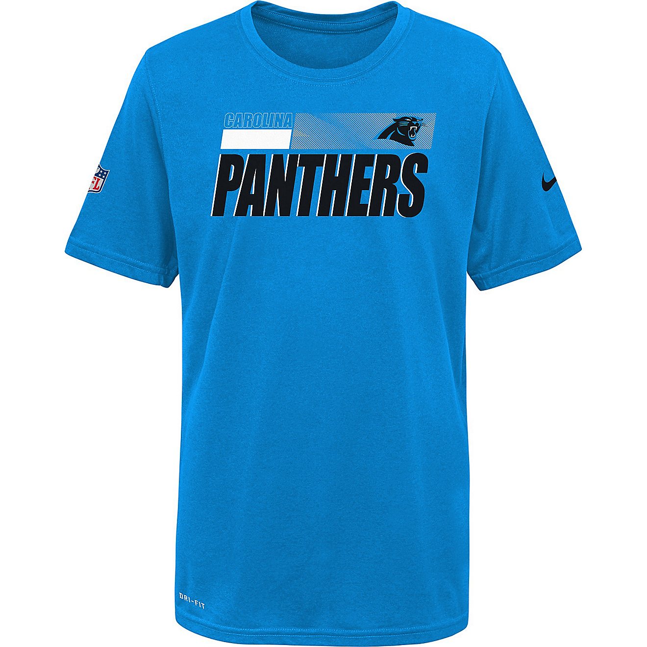 Nike Boys' Carolina Panthers Legend Sideline T-shirt                                                                             - view number 1
