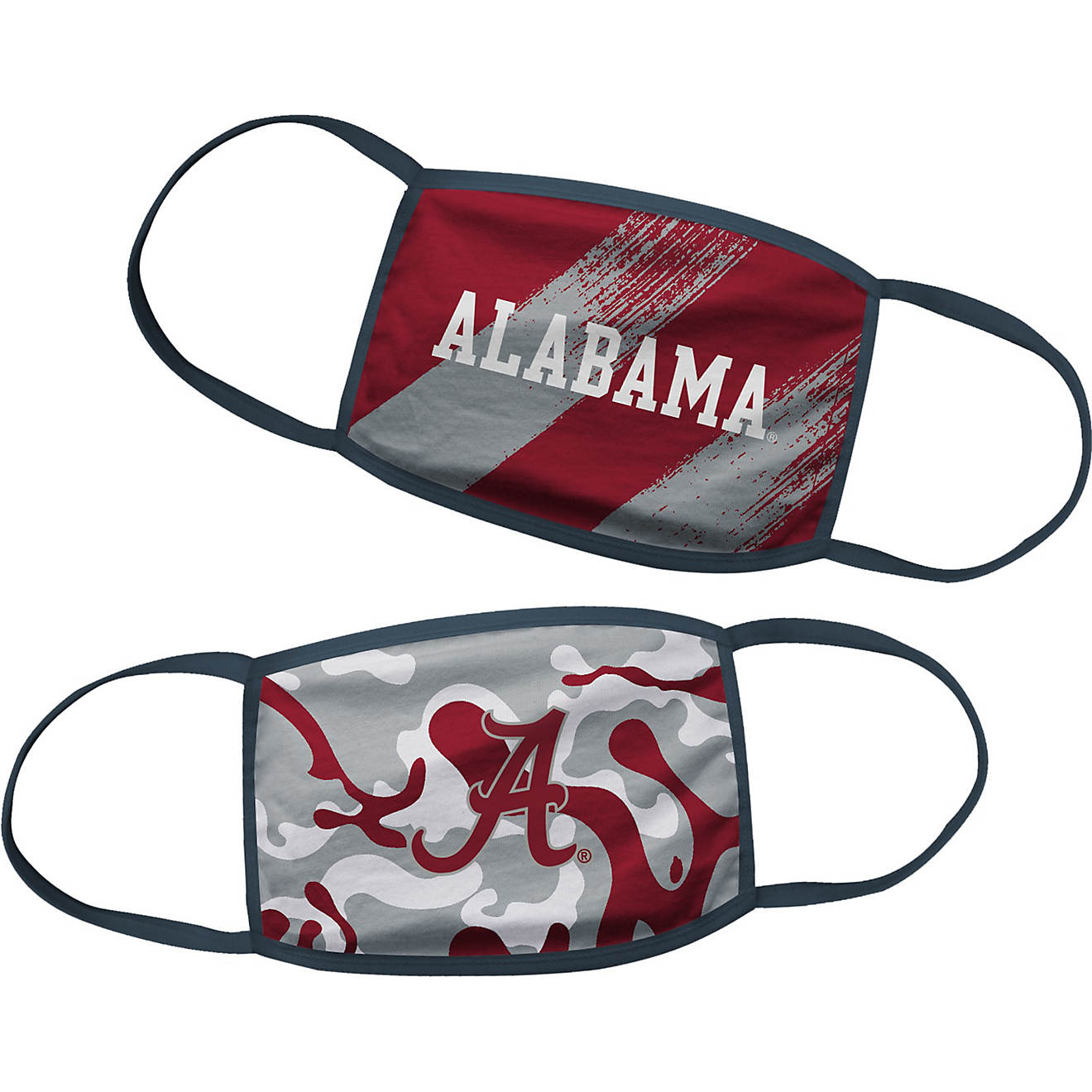 NCAA Boys' University of Alabama Face Masks 2-Pack                                                                               - view number 1