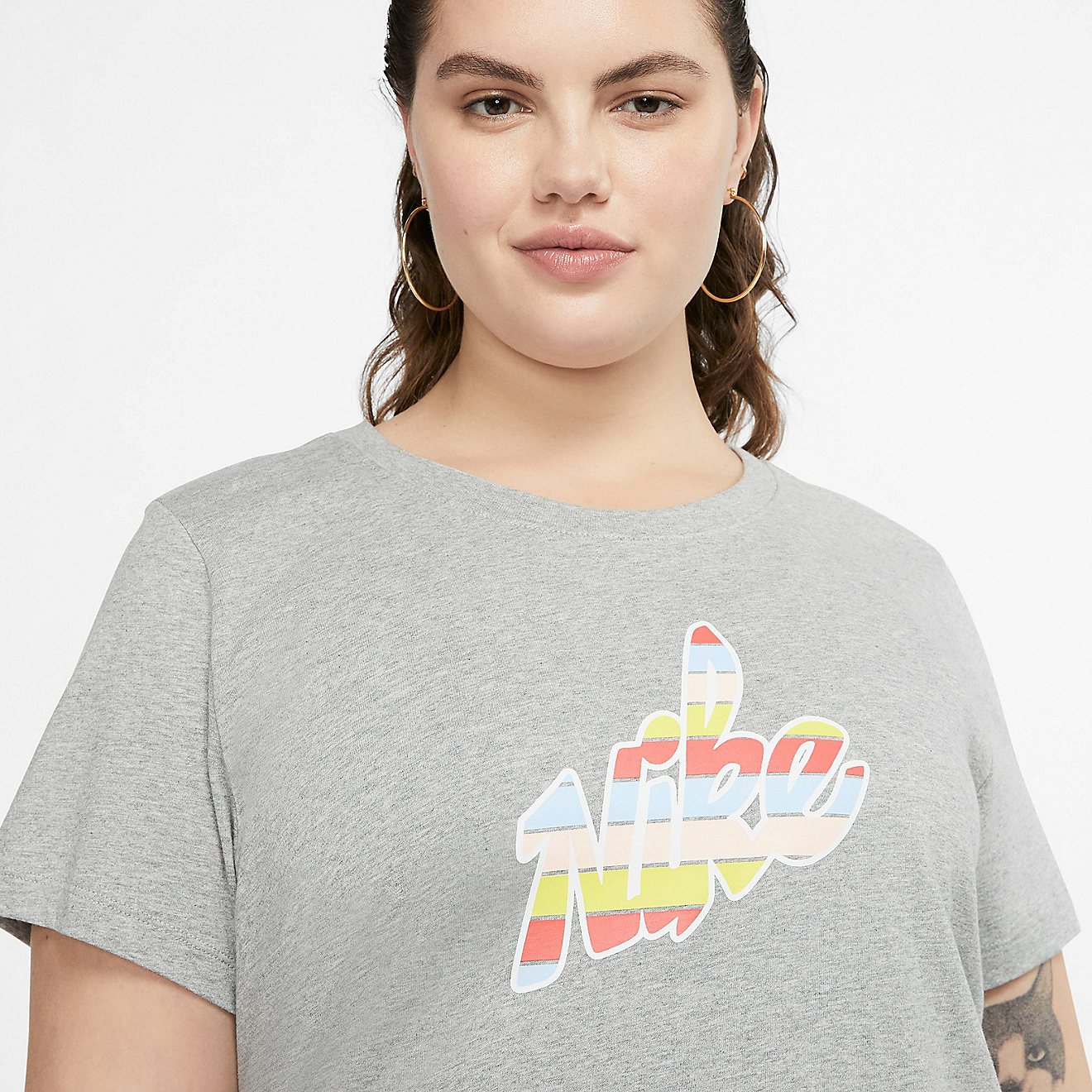 Nike Women's Sportswear Core Plus Size Graphic T-shirt                                                                           - view number 2
