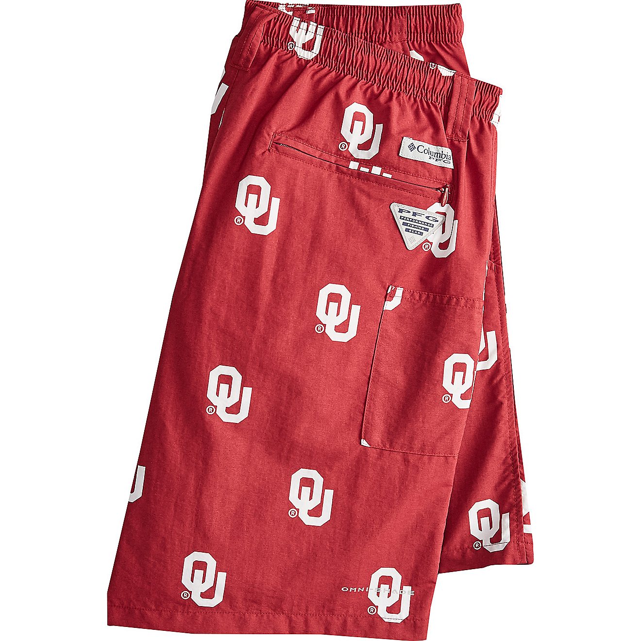 Columbia Sportswear Men's University of Oklahoma Backcast II Printed Shorts                                                      - view number 3