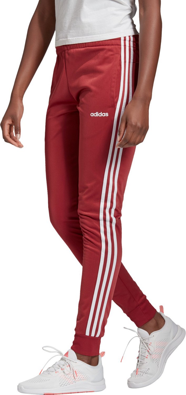 red adidas pants womens