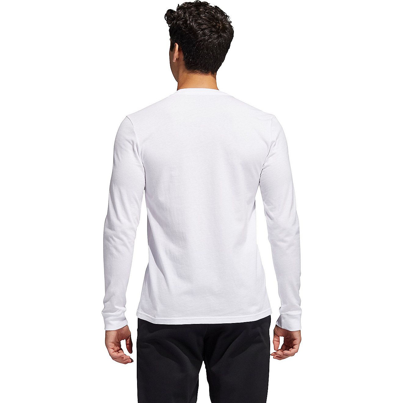 adidas Men's Basic Badge of Sport Long Sleeve T-shirt                                                                            - view number 3