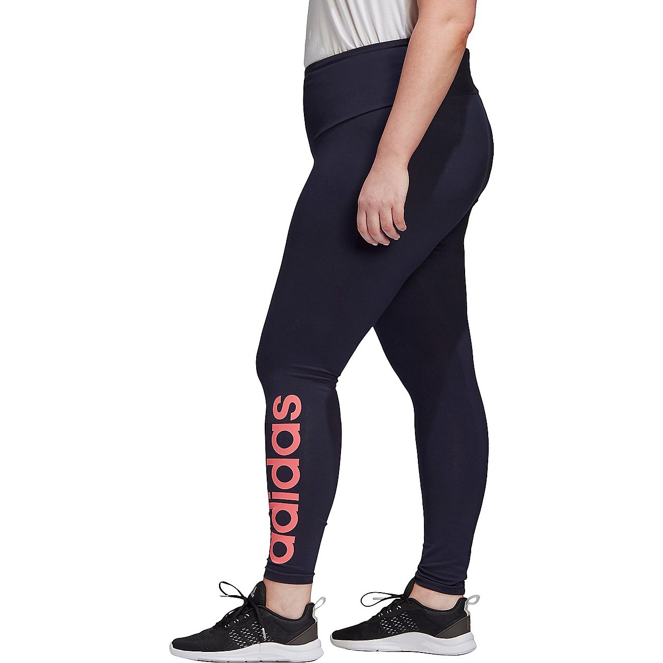 adidas Women's Essential Fitted Plus Size Graphic Tights                                                                         - view number 2