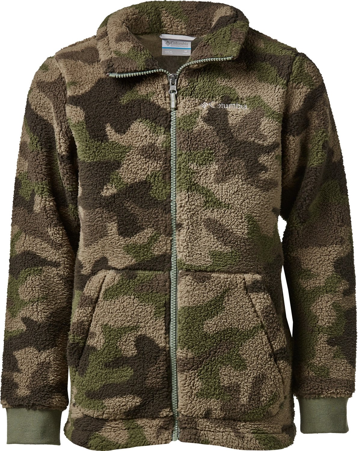 Columbia Boys' Rugged Ridge II Sherpa Jacket - Full Zip Fleece Coat For Cold Weather