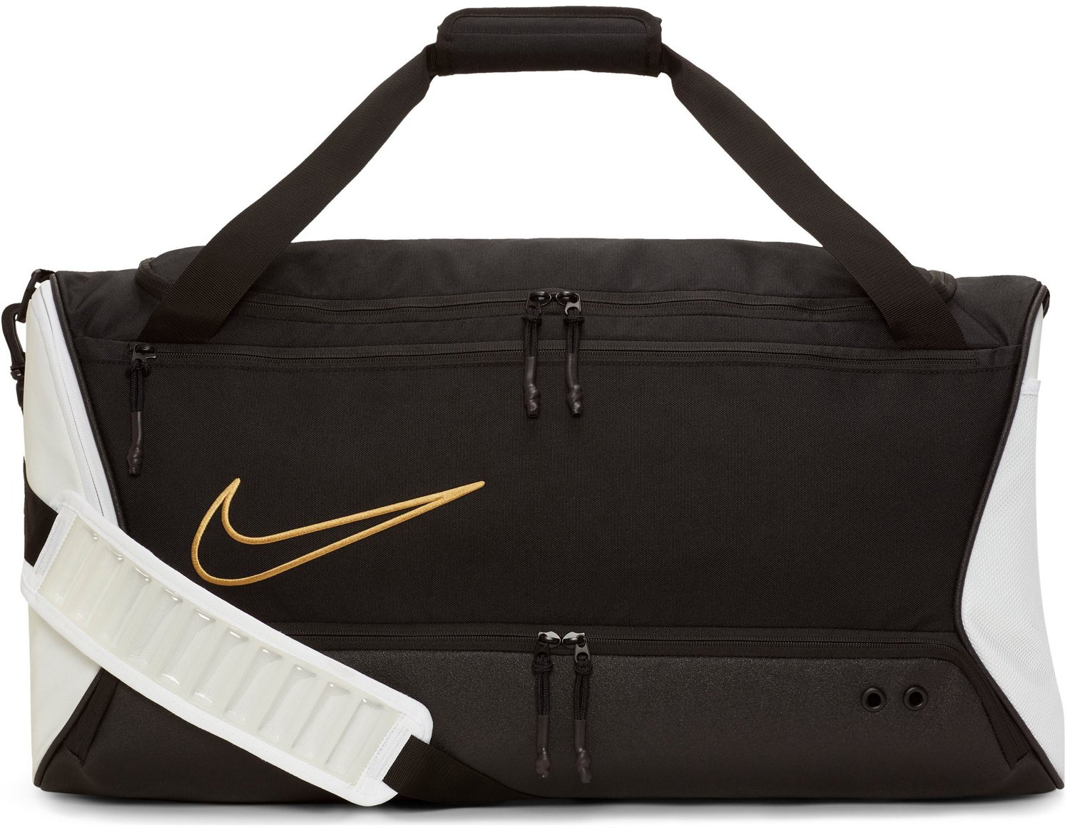 nike black and gold bag