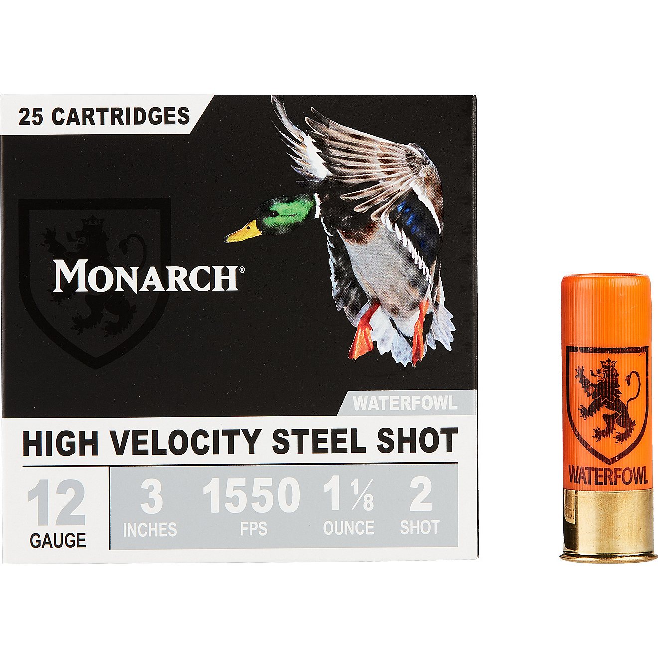 Monarch High Velocity Waterfowl 12 Gauge Shotshells - 25 Rounds                                                                  - view number 3