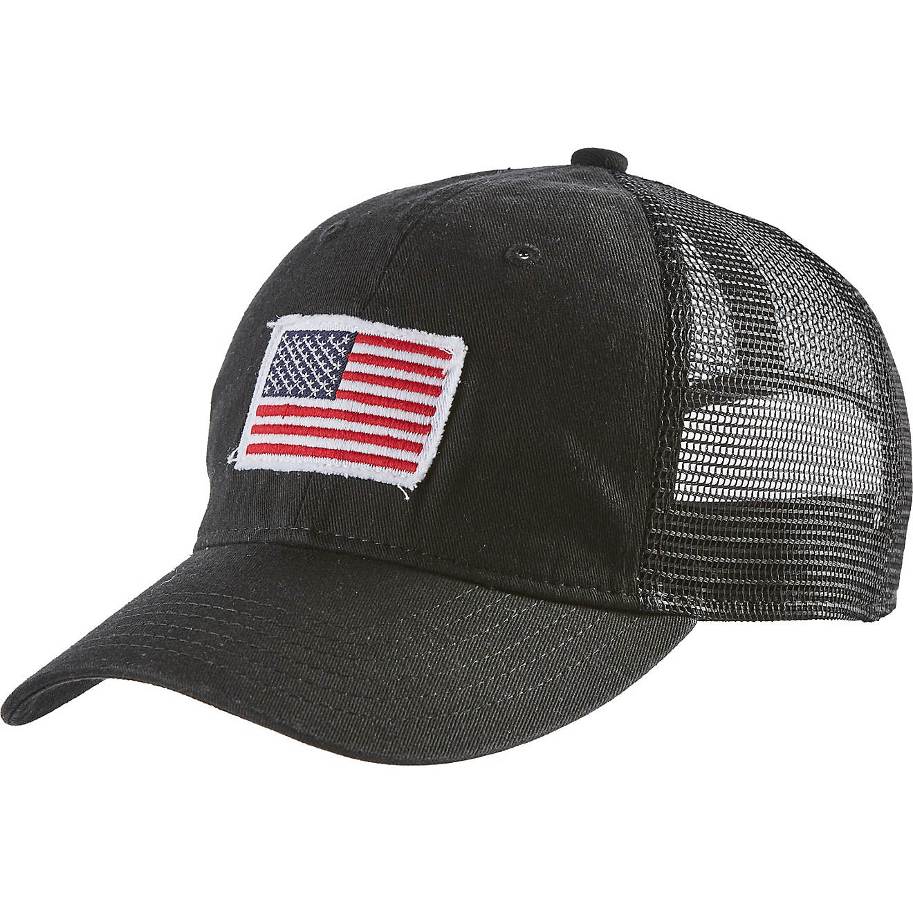 Academy Sports + Outdoors Men's USA Flag Patch Cap                                                                               - view number 1
