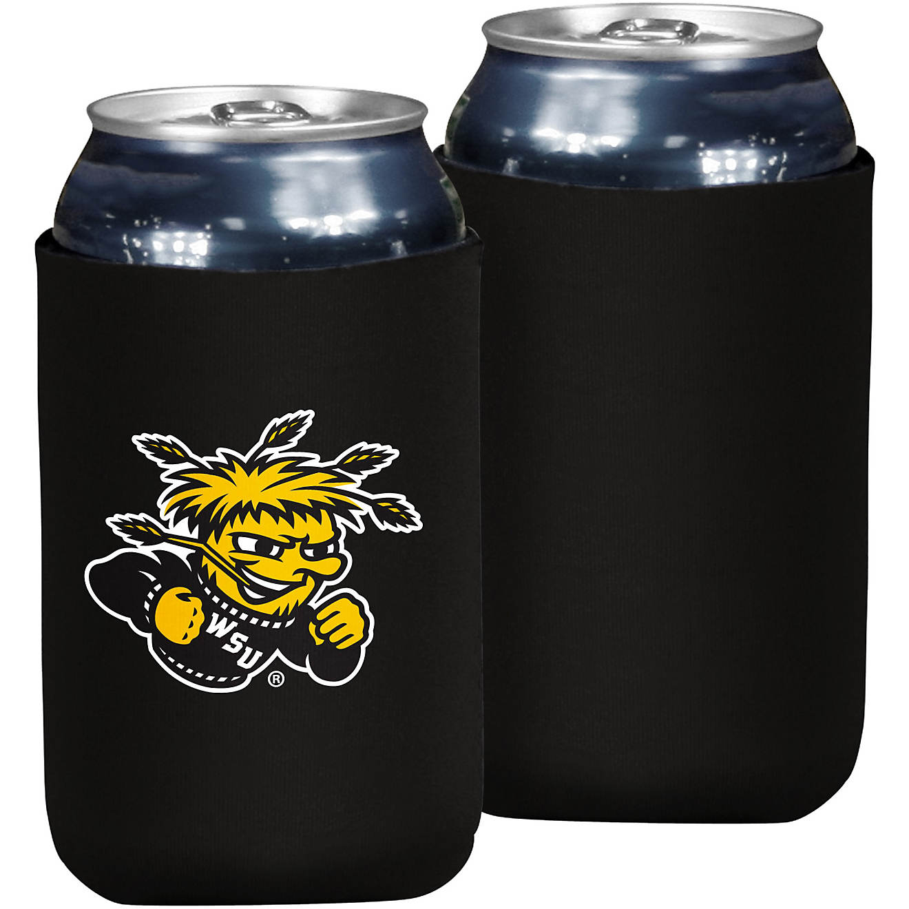 Logo Wichita State University Logo Flat Can Coozie                                                                               - view number 1