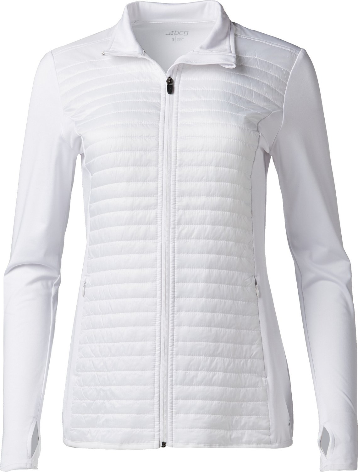 BCG Womens Quilted Full Zip Jacket Academy