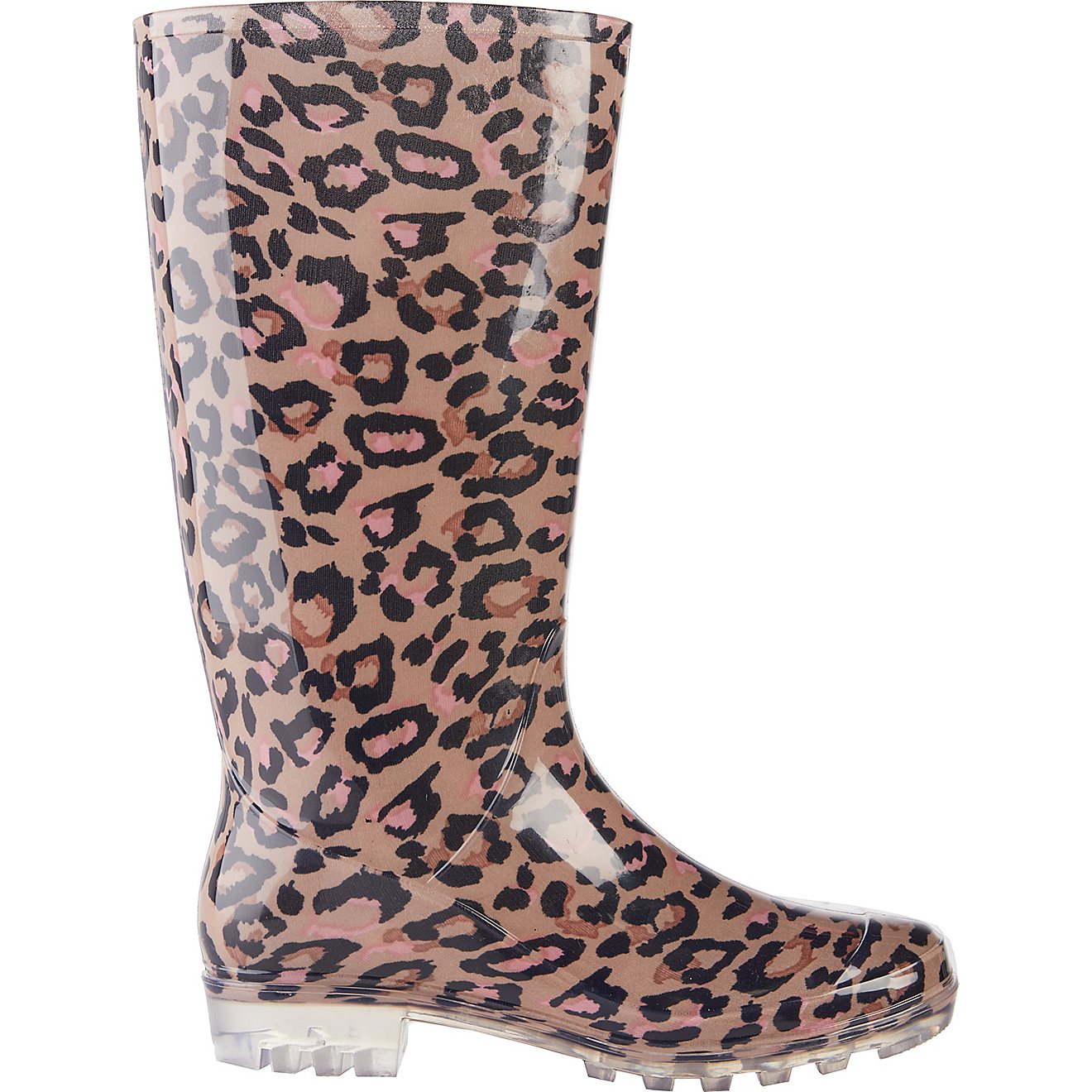 Magellan Outdoors Women's Tall Cheetah PVC Boots                                                                                 - view number 1