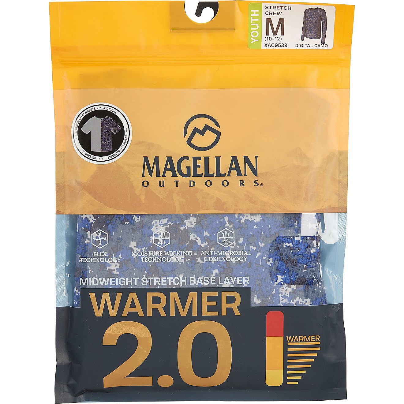 Magellan Outdoors Boys’ 2.0 Thermal Reversible Long Sleeve Baselayer Top                                                       - view number 5