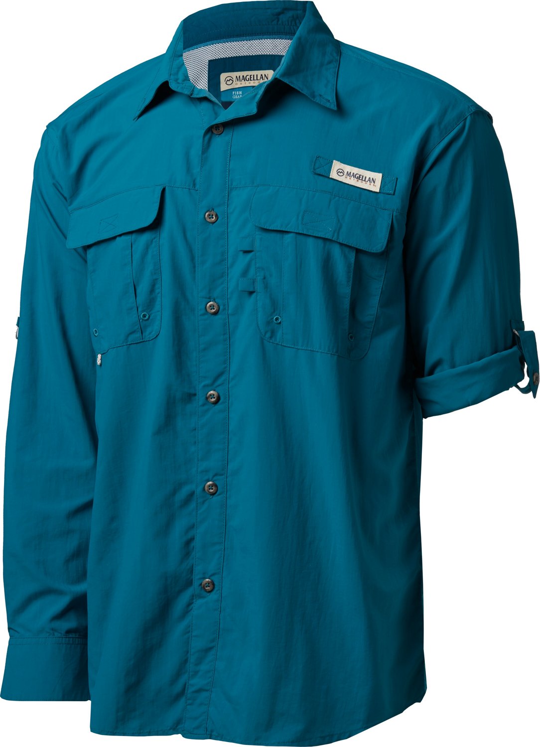 Magellan Outdoors Men's Laguna Madre Solid Long Sleeve