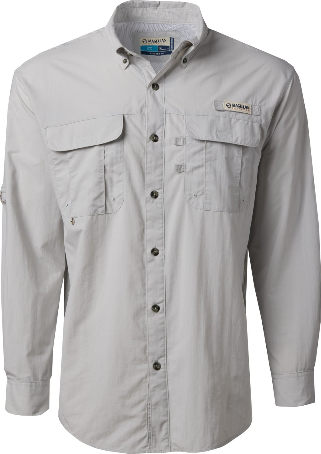 Magellan Outdoors Men's Laguna Madre Solid Long Sleeve
